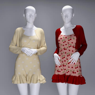 MS Soft Girl Outfit Set G8F and G9