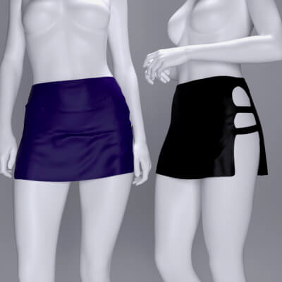 MS Strapped Mini Skirt G8F and G9 by MavisSky
