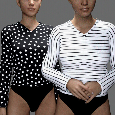 MS V Neck Long Sleeve G8F and G9 by MavisSky
