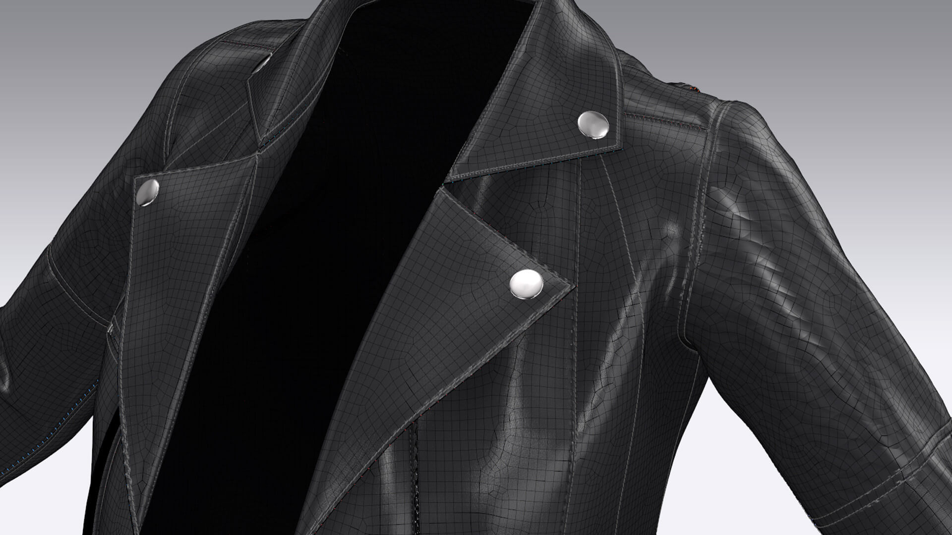 Female Leather Jacket for Marvelous Designer / CLO3D - 3D Model by Max Dias