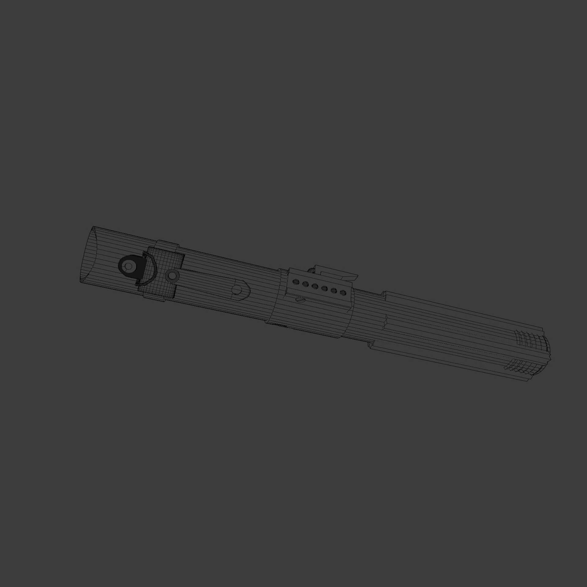 Red Lightsaber 3D Model by Max246