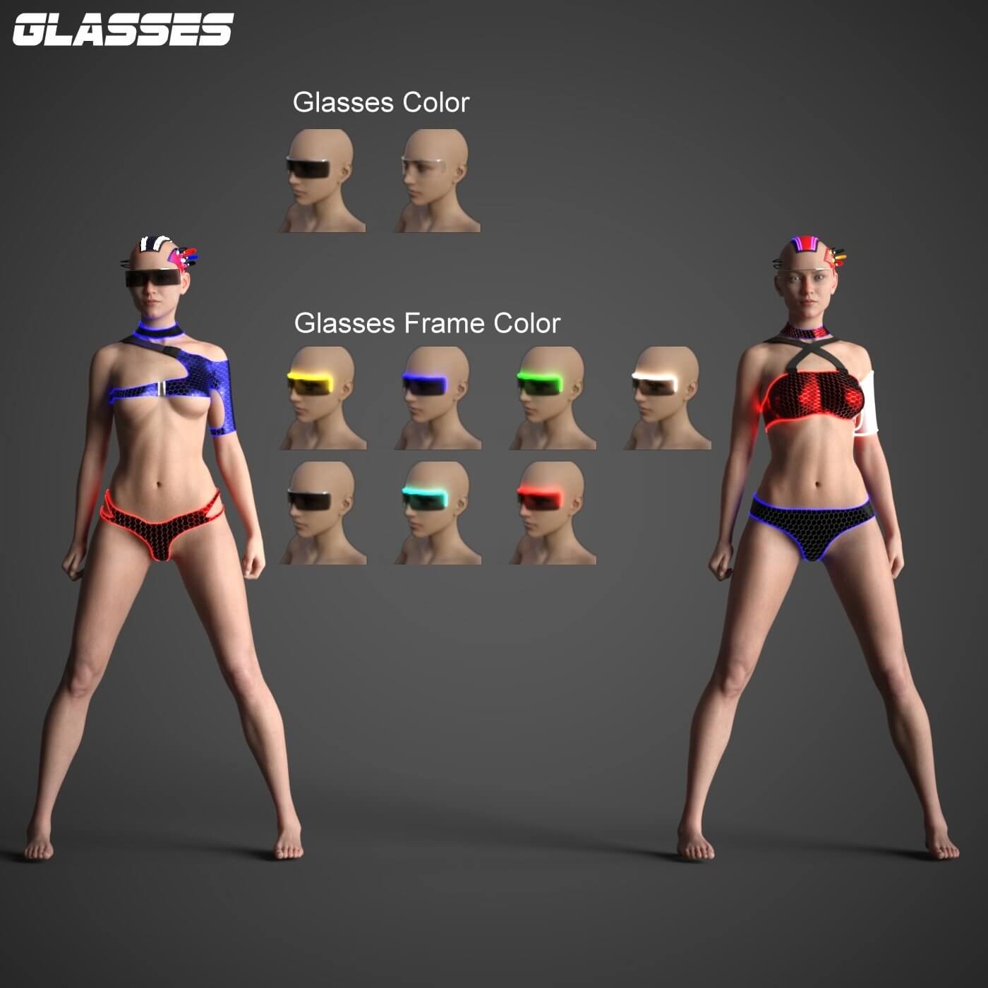 Cyber NOID 4 - Bikini For Genesis 8 8.1 Daz Content by mbit Cyber NOID 4 - Bikini For Genesis 8 8.1 Daz Content by mbit