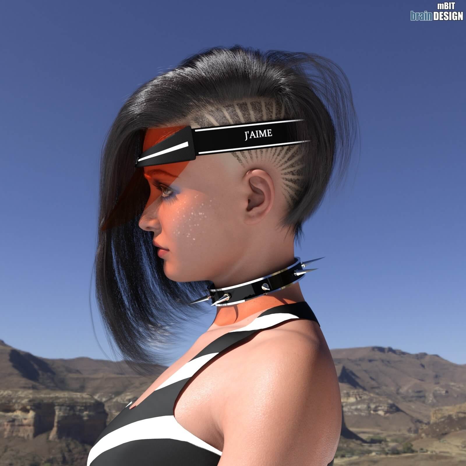 Portrait Rendering Portrait 3D Render, Digital Art by mbit