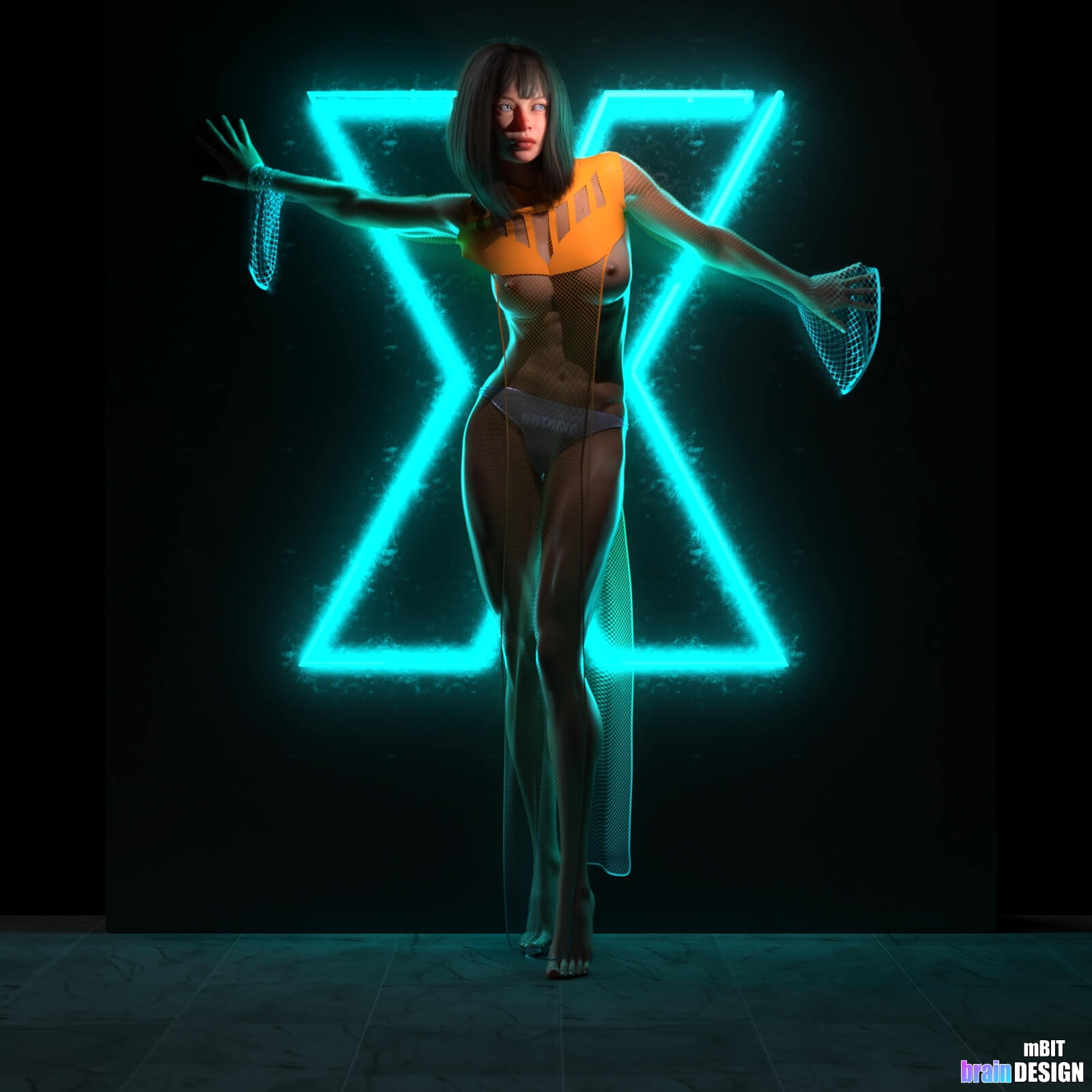 X 3D Render, Digital Art by mbit