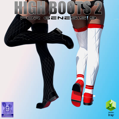 High Boots 2 for Genesis 9