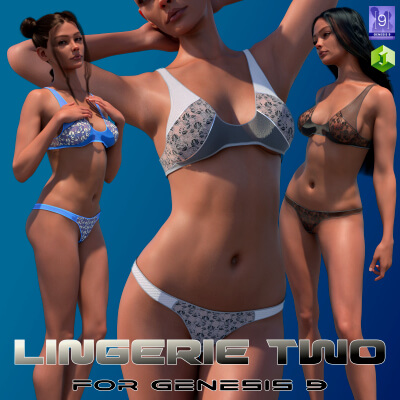 Lingerie TWO for Genesis 9 Female by mbit