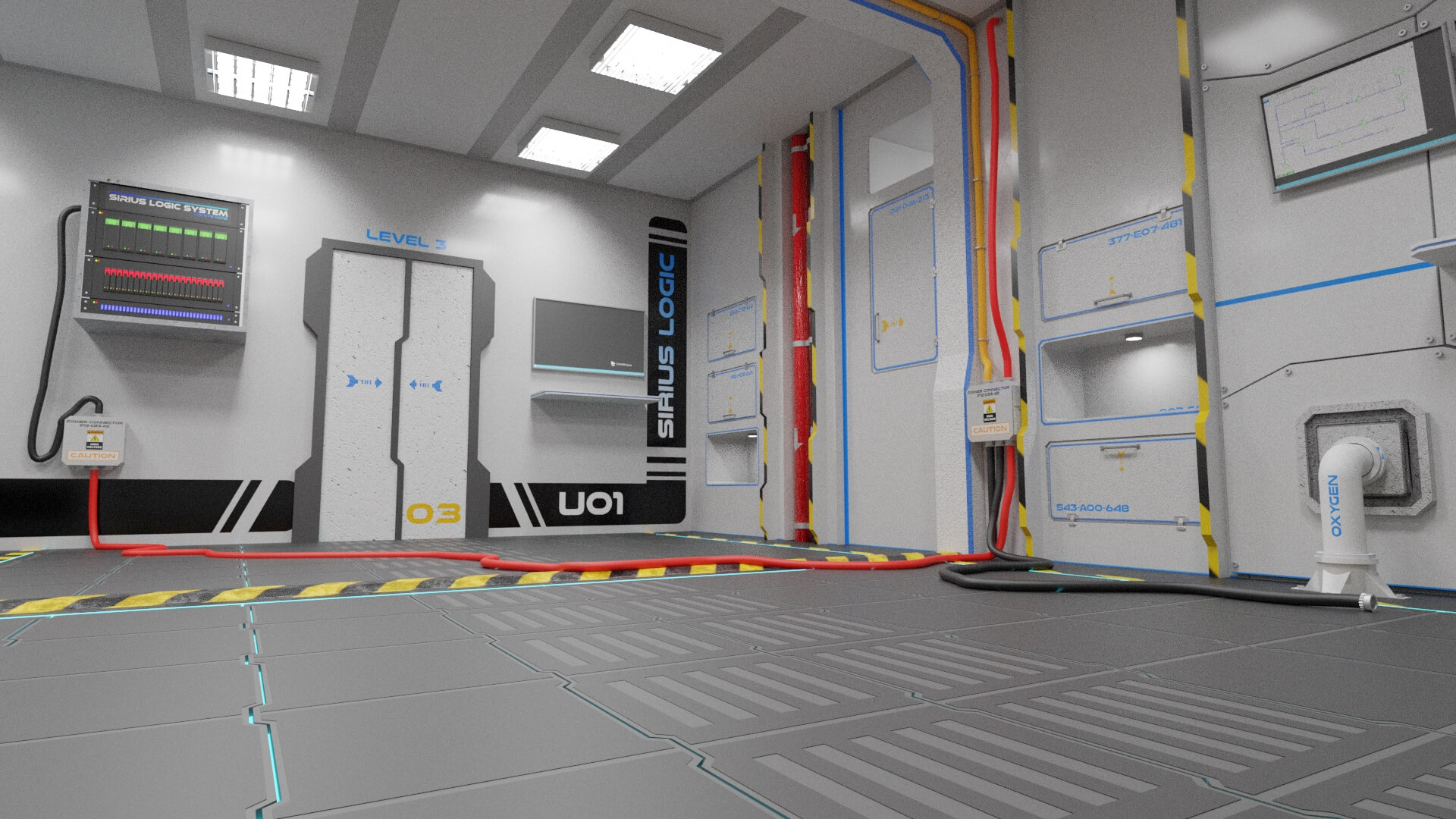 Project Sirius Outer Space Blender / OBJ / FBX / Stl 3D Model by mbit