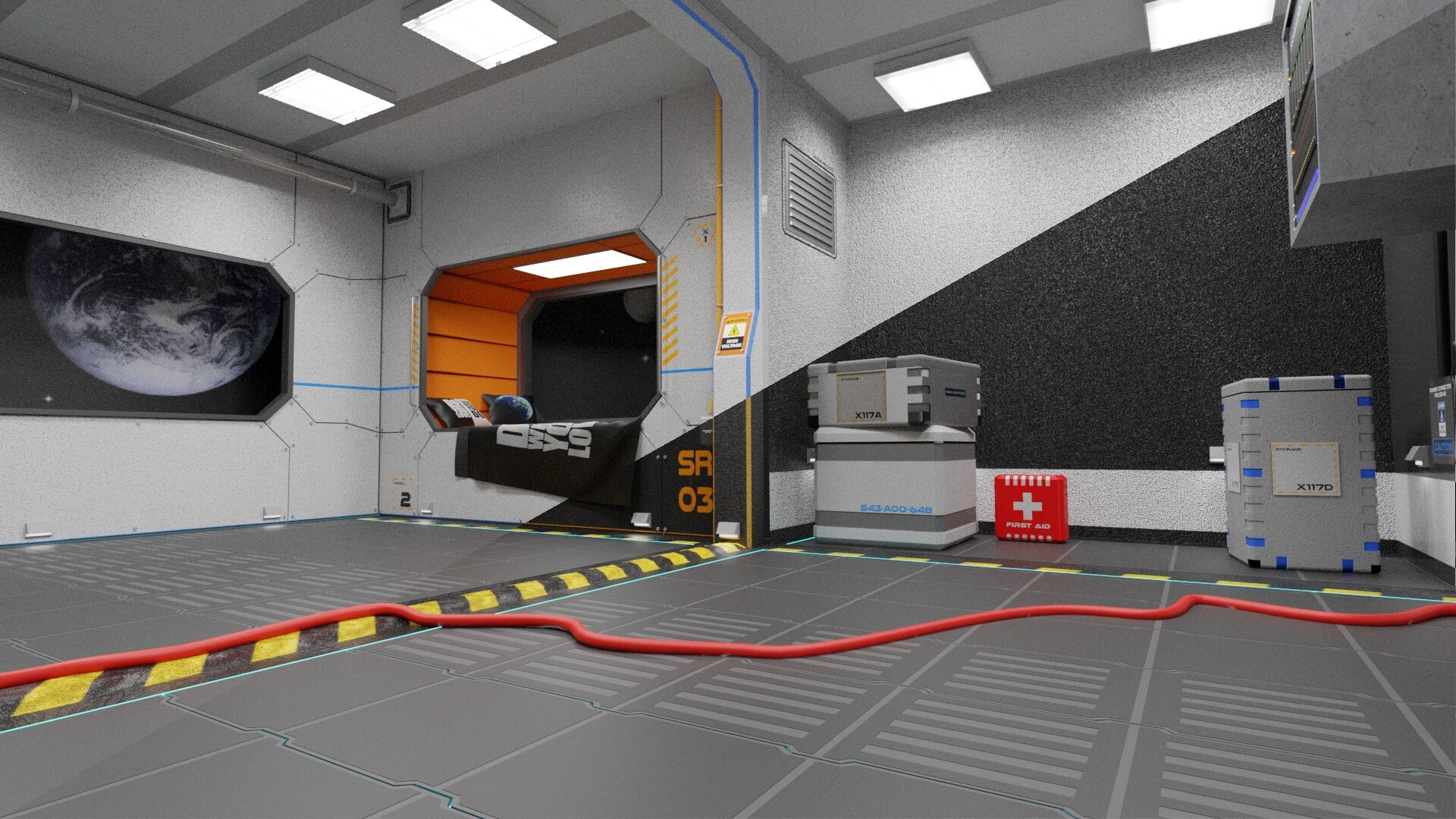 Project Sirius Outer Space Blender / OBJ / FBX / Stl 3D Model by mbit