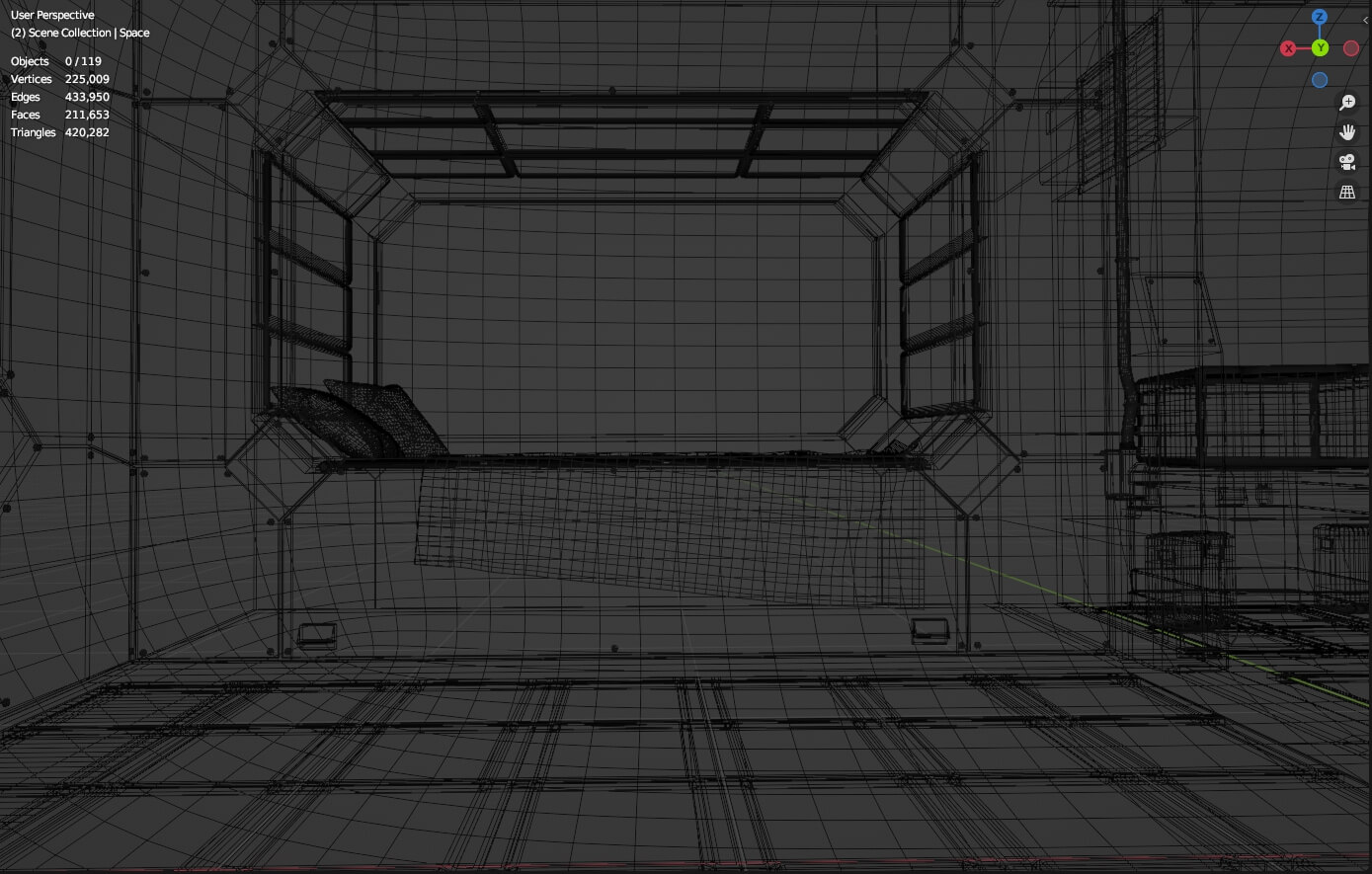 Project Sirius Outer Space Blender / OBJ / FBX / Stl 3D Model by mbit