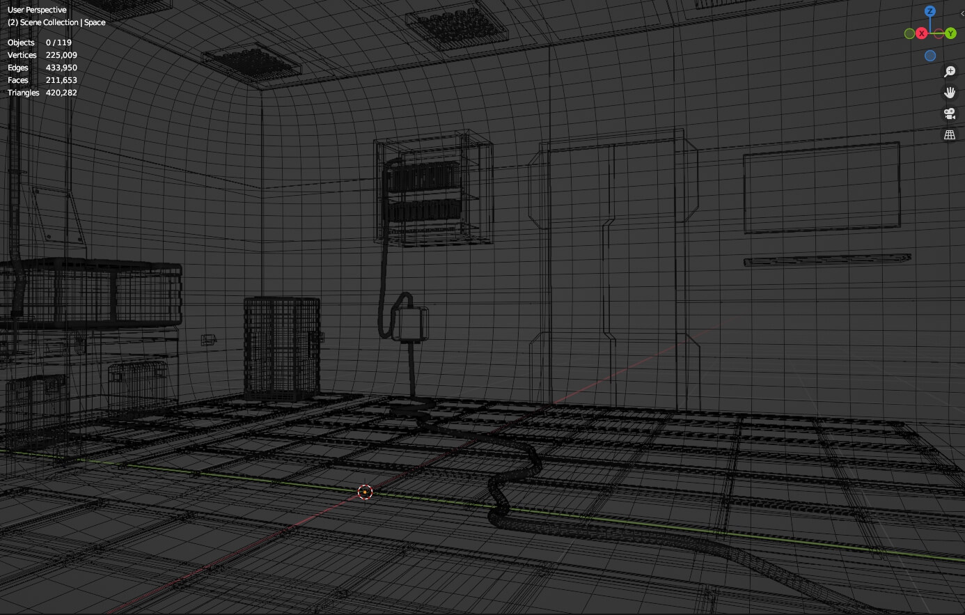 Project Sirius Outer Space Blender / OBJ / FBX / Stl 3D Model by mbit