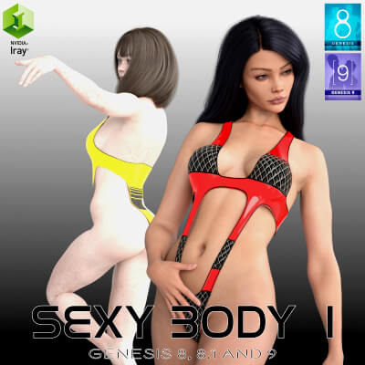 Sexy Body 1 for Genesis 8 8.1 and 9 by mbit