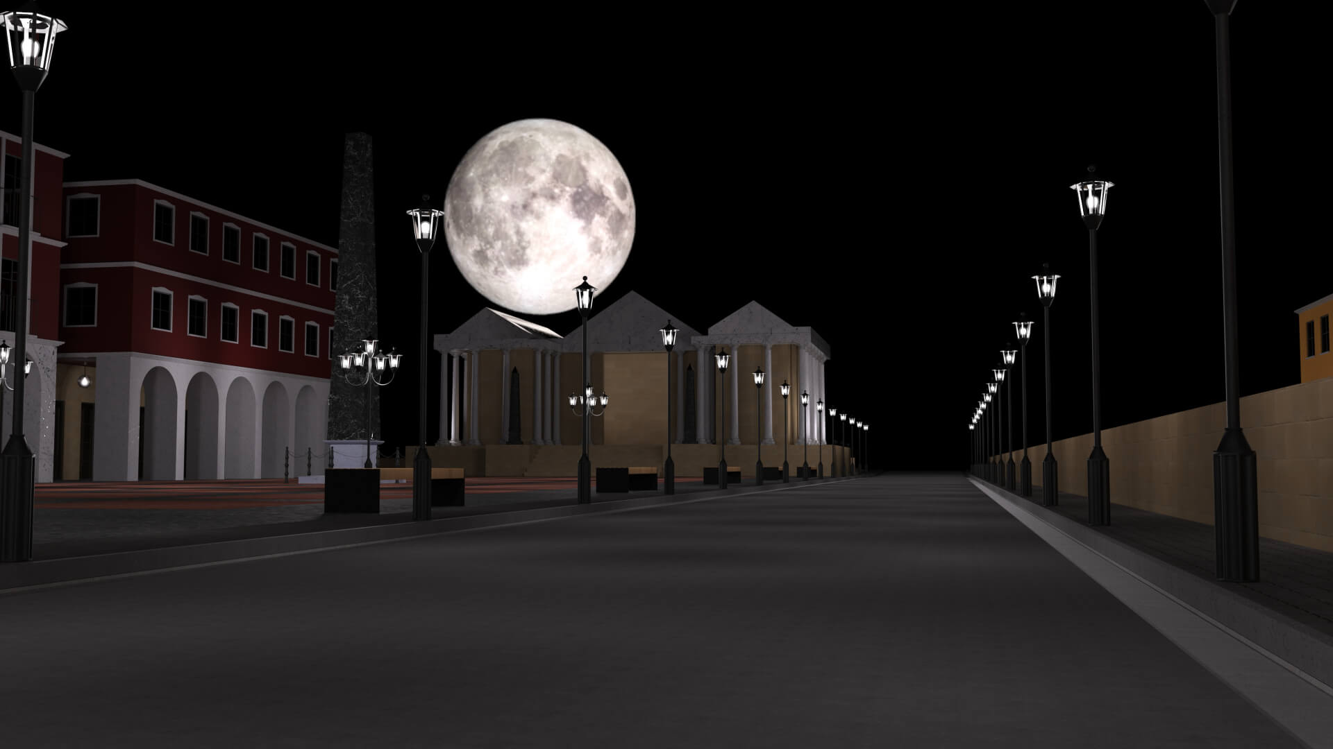 Somewhere Shines a Moon by mbit | RenderHub Wallpapers