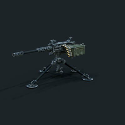 Army US Weapons M2 Machine Guns