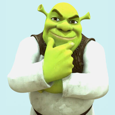Character " Shrek " Thinker