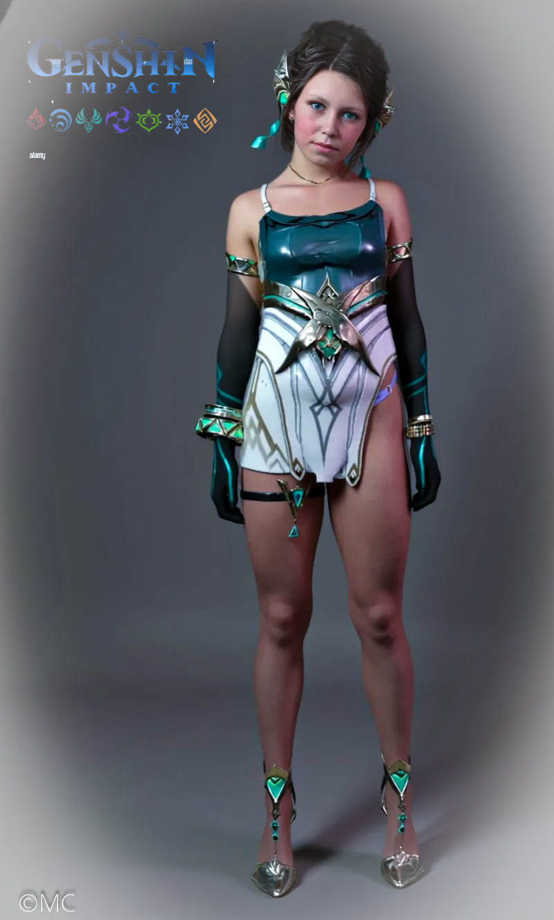 Nefer Character Design The Character of Nefer in Genshin Impact 3D Render by MC3D57