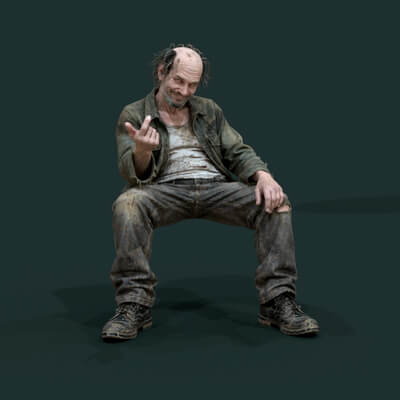 Psychopath Series 1 Man Sit 2 Installable Figure