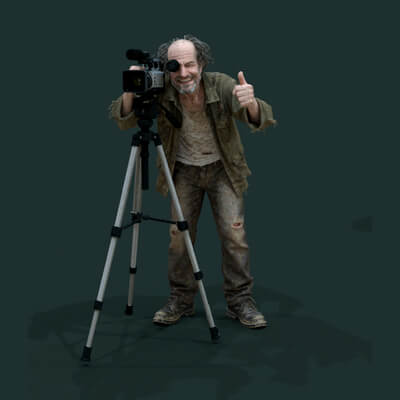 Psychopath Series 1 Man Stand with Camera 1990 2