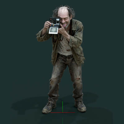 Psychopath Series 1 Man Stand with Polaroid