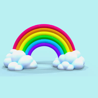 Rainbow in Care Bears