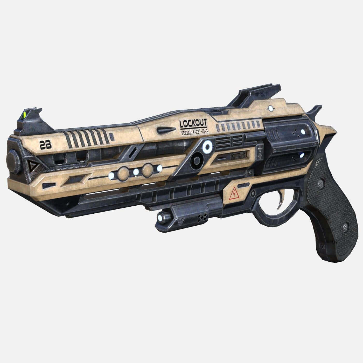 Rail Pistol 3D Model by McCarthy3D