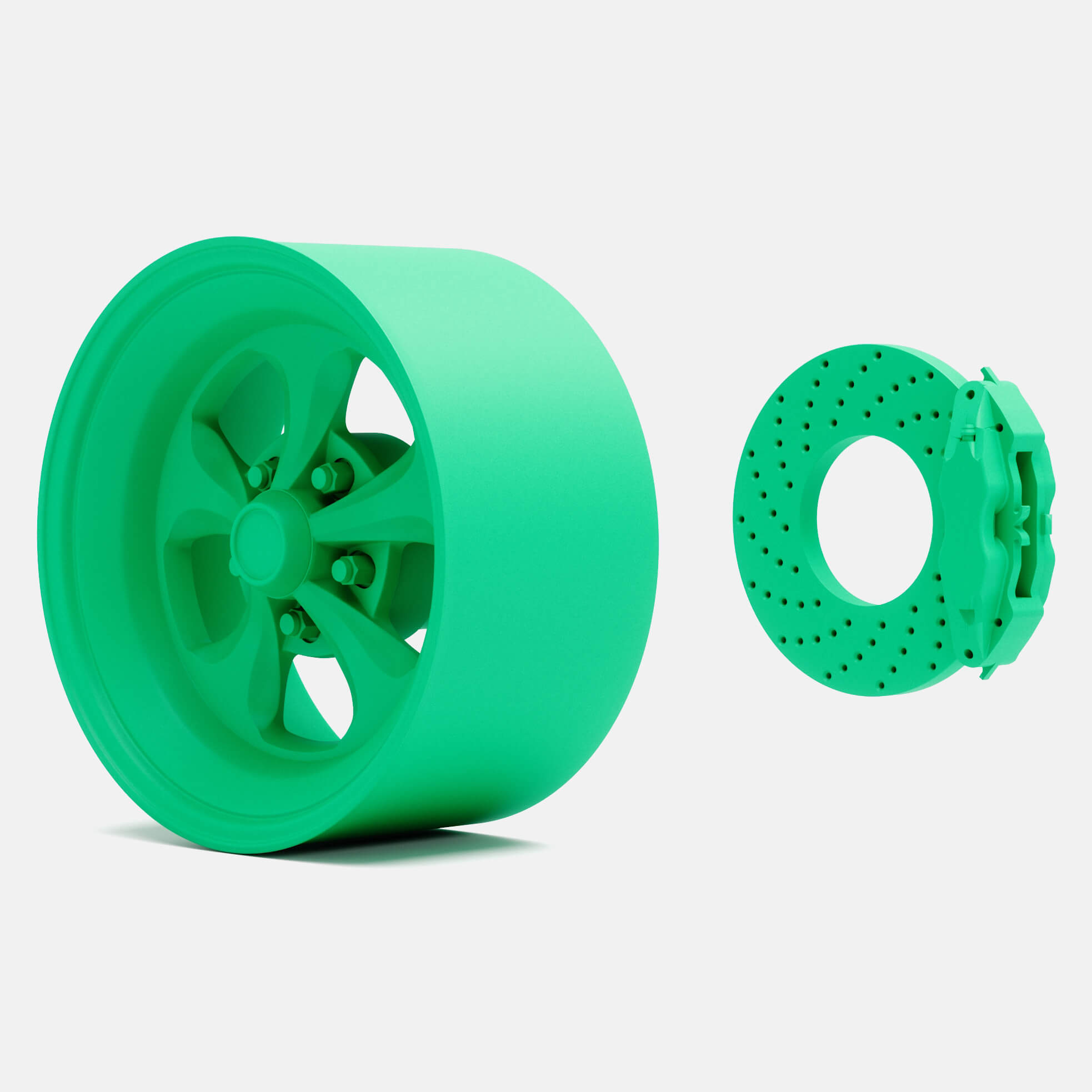 1/24 Scale, 15X8 Keystone Klassic Wheel and Brake - 3D Model by ...