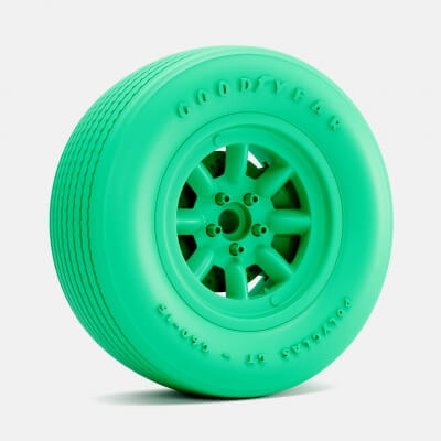 1/24 Scale 15X8 Minilite Wheel Goodyear Polyglas G60 Tire