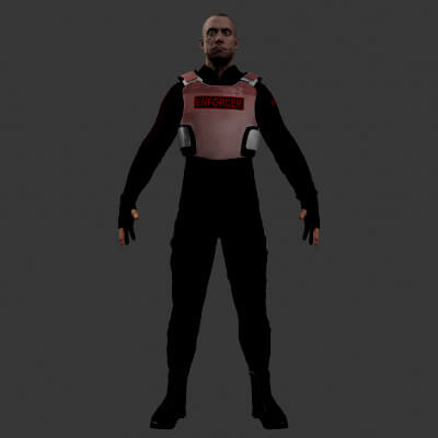 Enforcer Millan - Mixamo Rigged Male