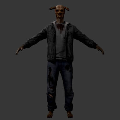 Horned Demon Bash - Mixamo Rigged