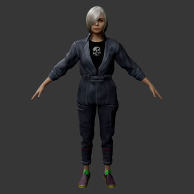 Miriam &ndash Mixamo Rigged Female