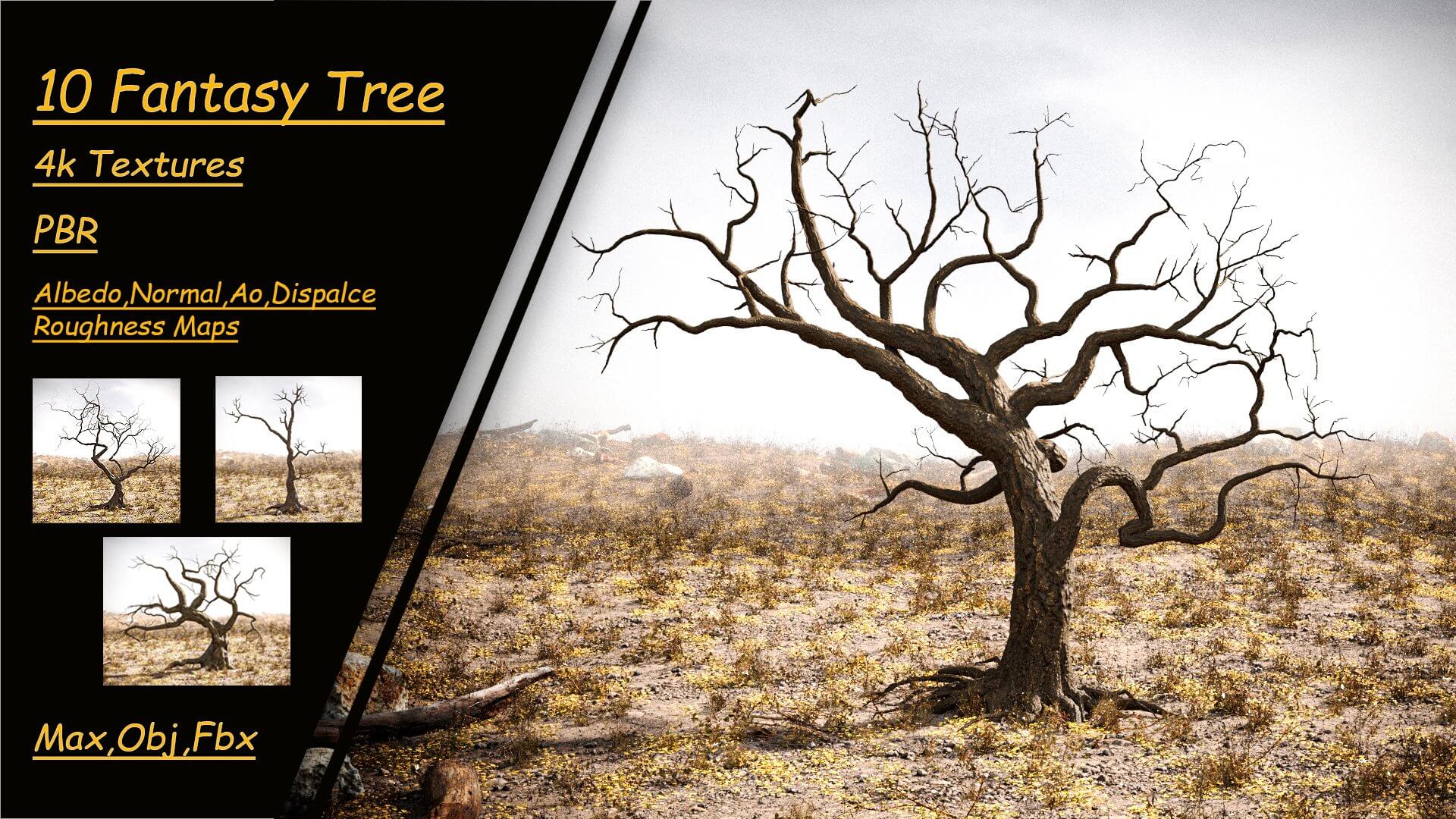 10 Fantasy Tree - 3D Model by Mehran1369