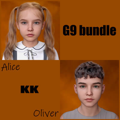 KK Alice and Oliver Character for Genesis 9