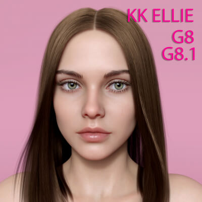 Kk Ellie Character for Genesis 88.1 Female