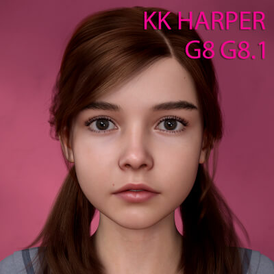 KK Harper Character for Genesis 8 8.1 Female