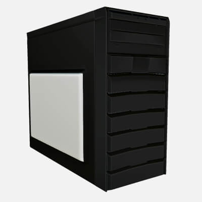 Desktop Computer Tower Case - 3D Model by memrsmaryam