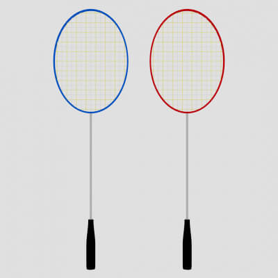 Badminton Rackets 3D Models by MerajFathi