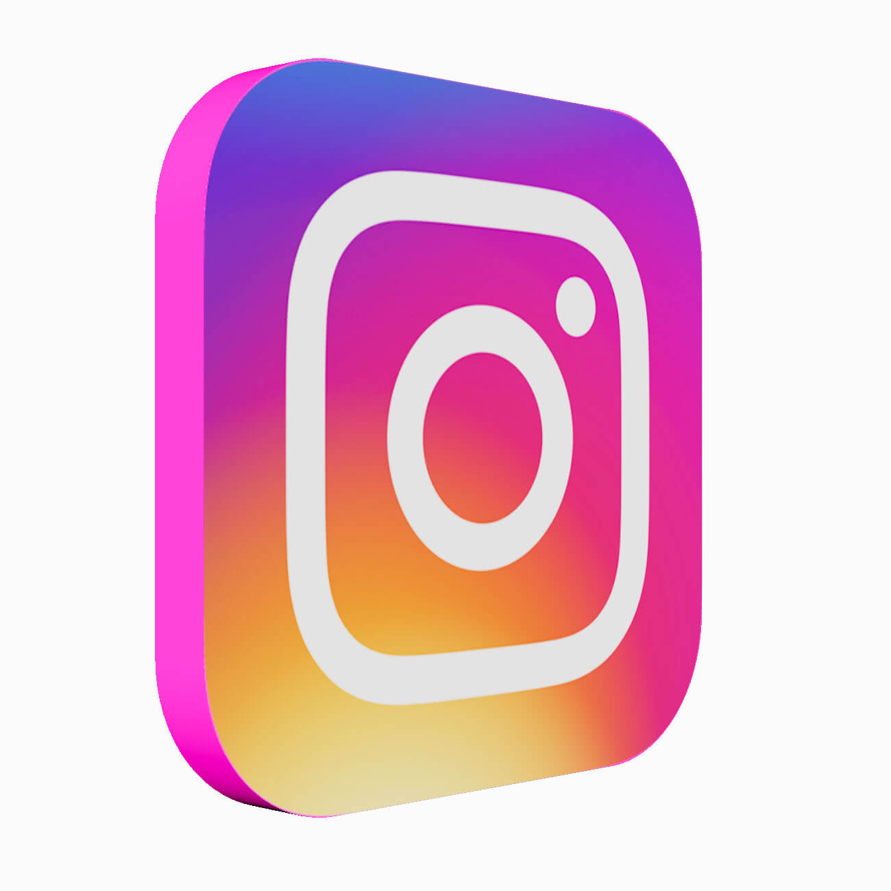 Instagram 3D Logo by MerajFathi