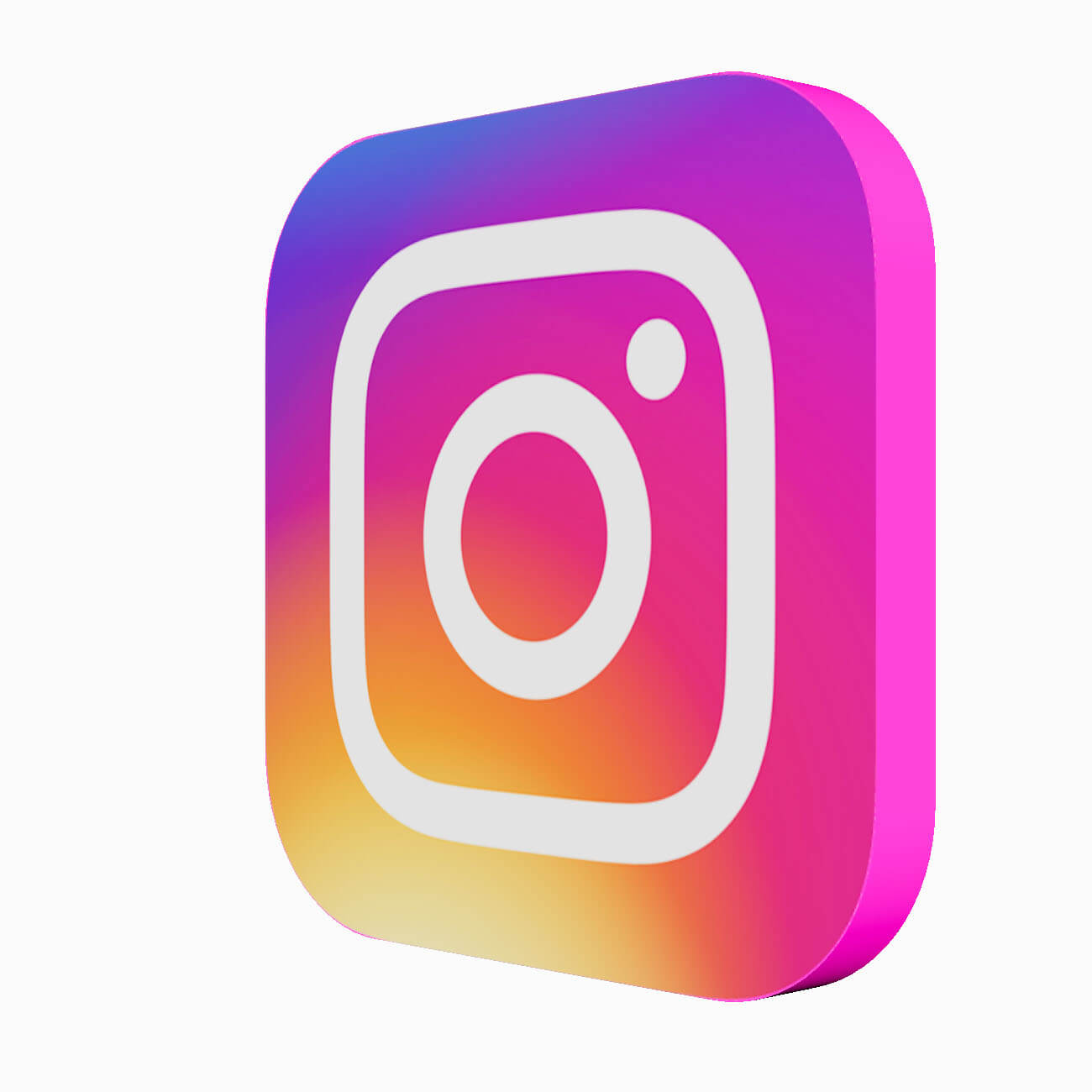 Instagram 3D Logo by MerajFathi