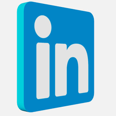 Linkedin 3D Logo by MerajFathi