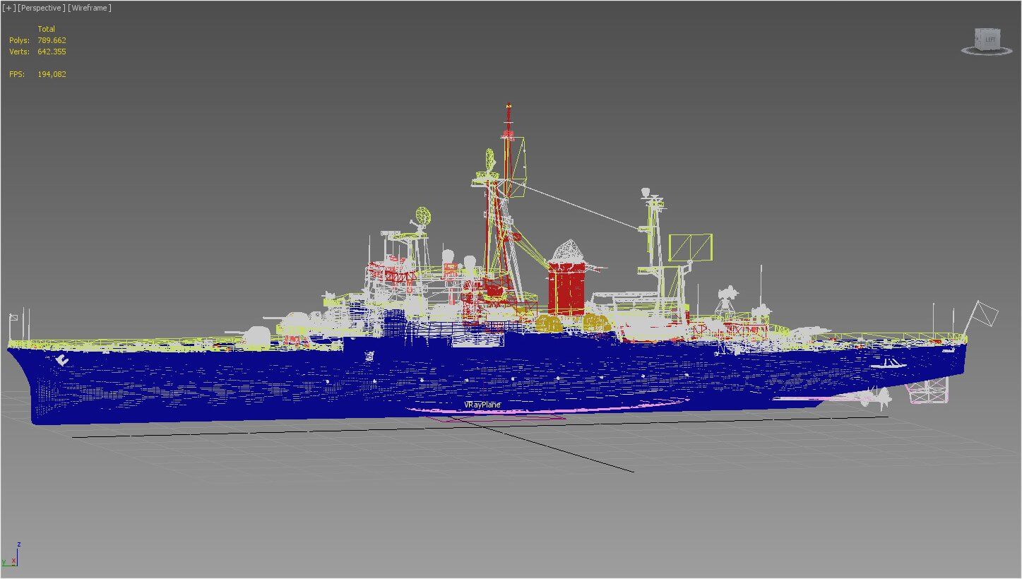 Colbert C611 French Cruiser 3D Model by Mermodels