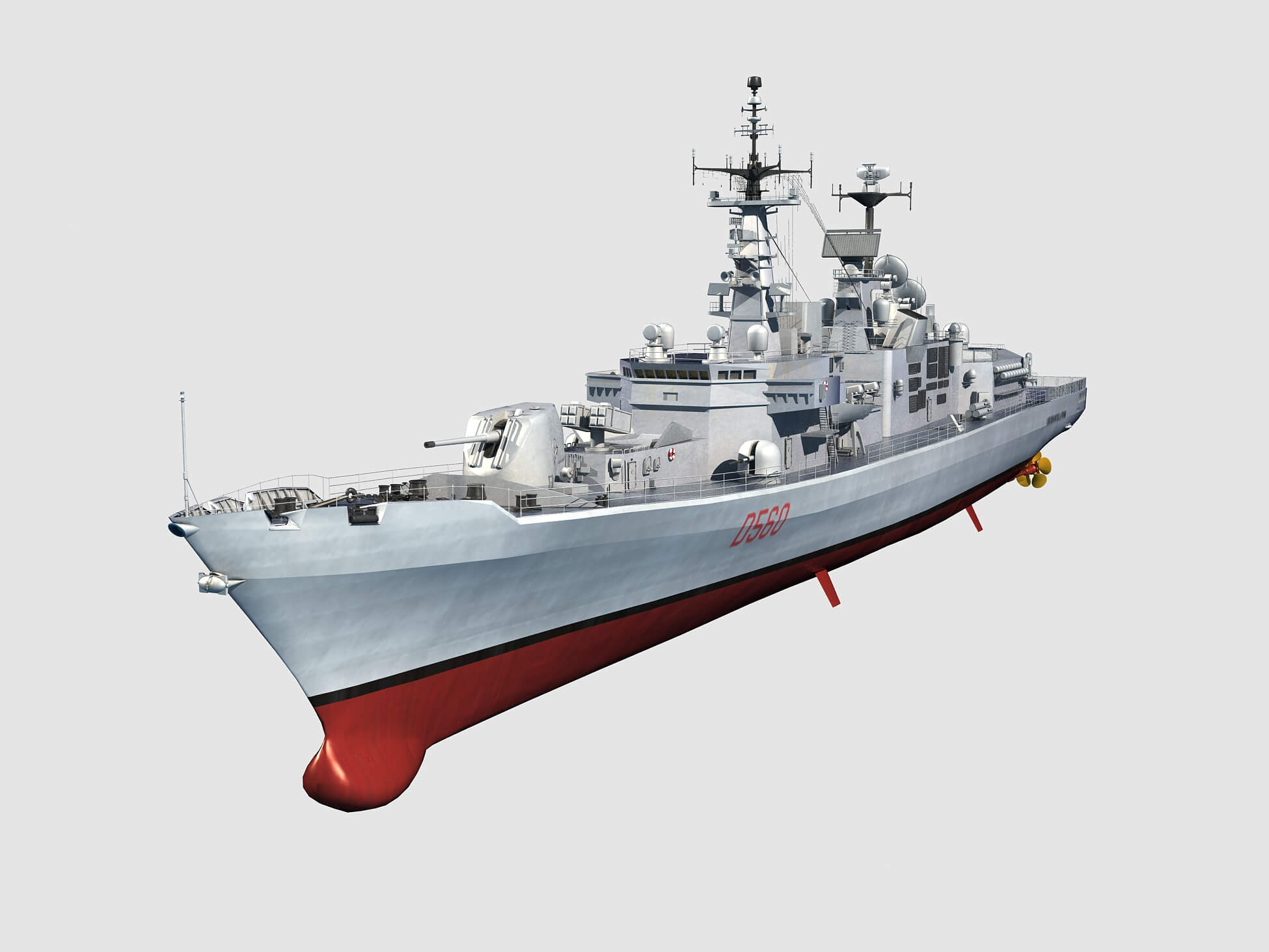 Durand DE La Penne Class Destroyer 3D Model by Mermodels
