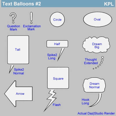 Text Balloons 2 - Big Dreams