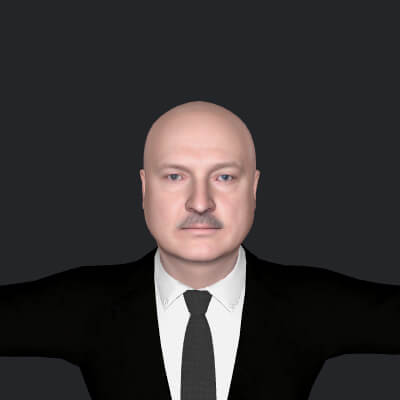 Alexander Lukashenko Realistic Fully Rigged Character - 3D Model by