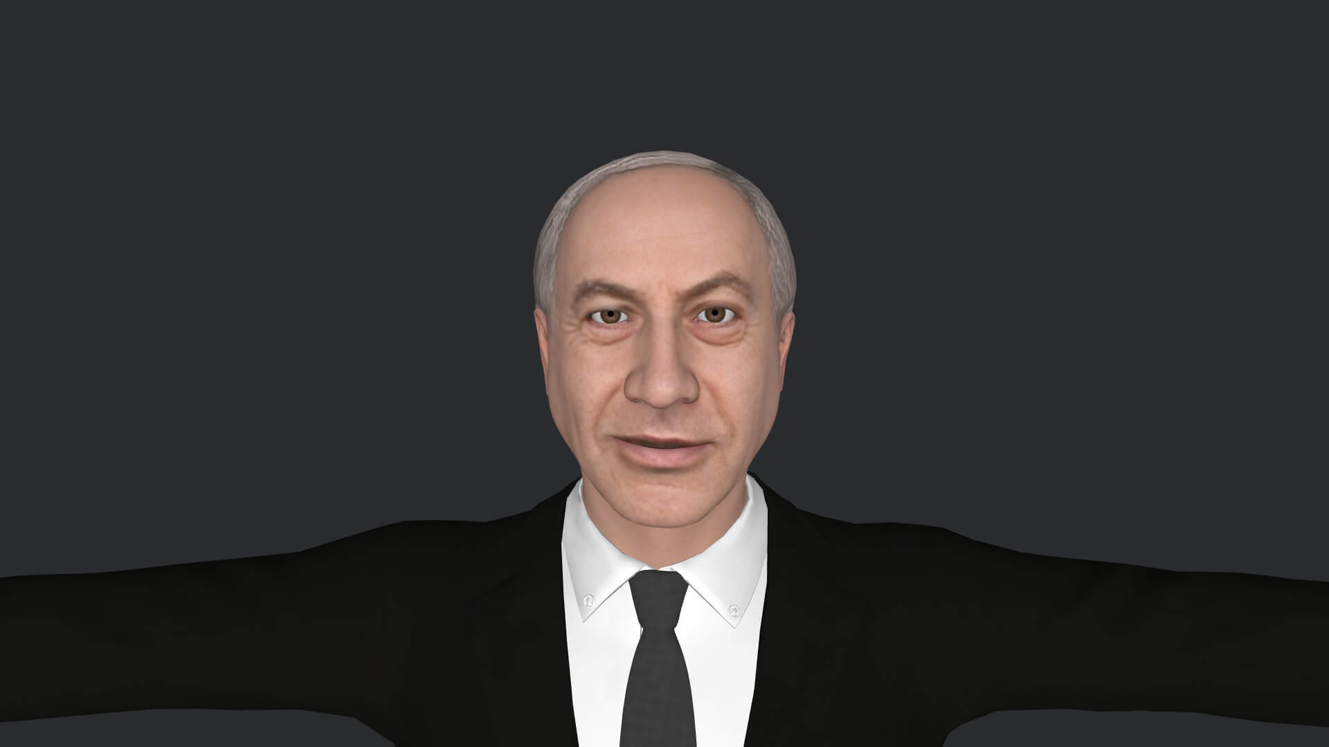 Benjamin Netanyahu Realistic Full-Body Rigged Character 3D Model by ...