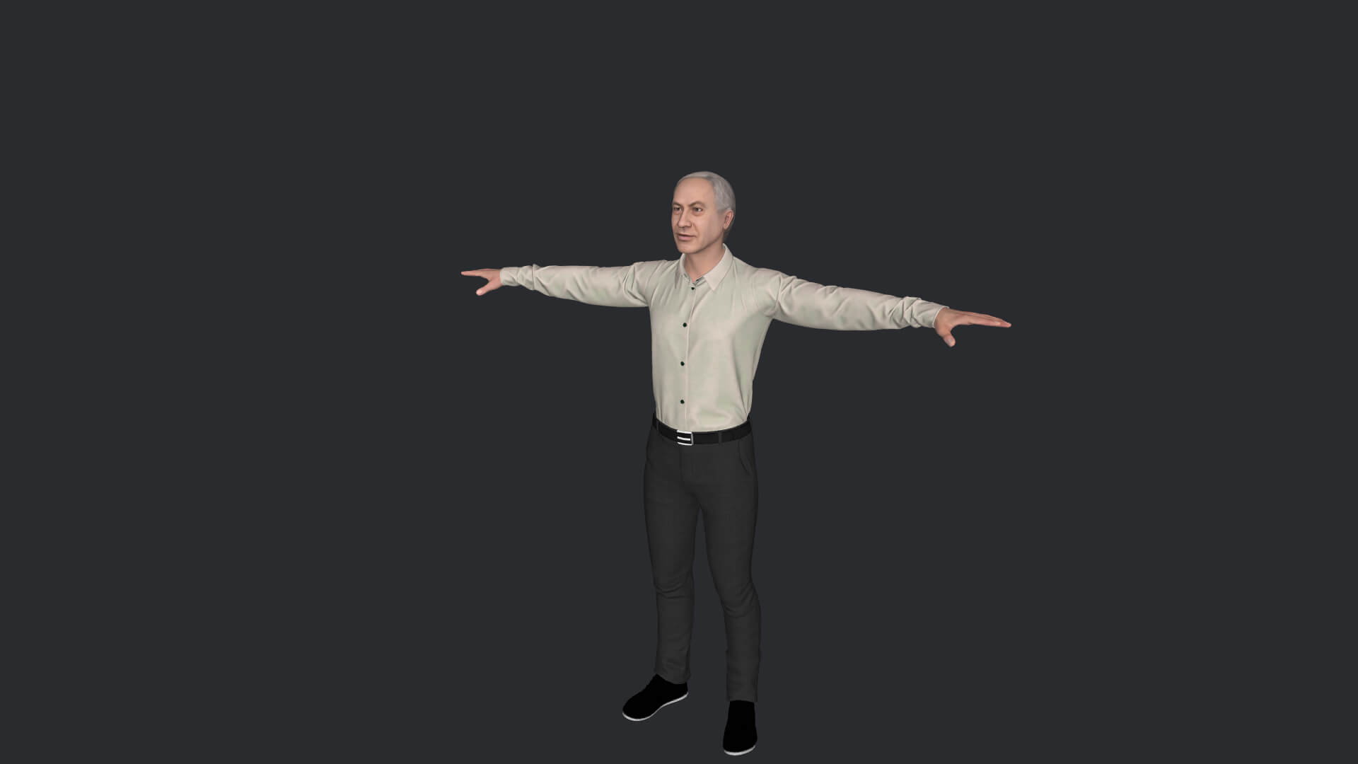 Benjamin Netanyahu Realistic Full-Body Rigged Character 3D Model by ...