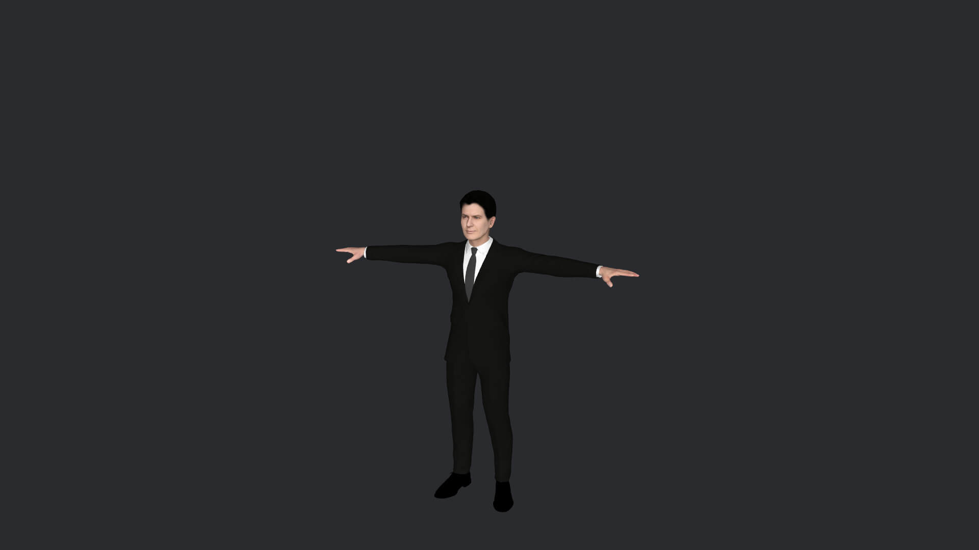 Charlie Sheen Realistic Full Body Fully Rigged Character - 3D Model by ...