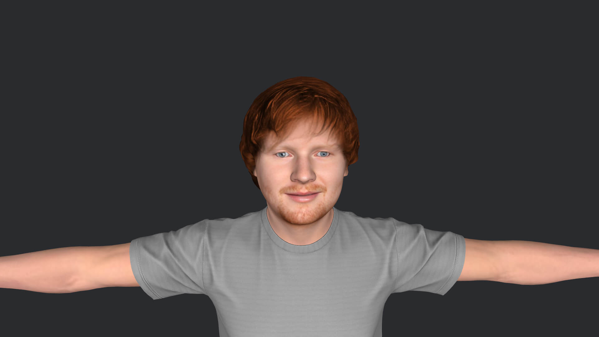 Ed Sheeran Realistic Full Body Fully Rigged Character 3D Model by
