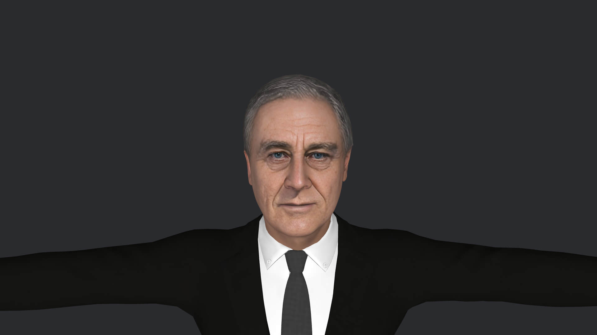Franklin D Roosevelt Realistic Fully Rigged Character - 3D Model by ...