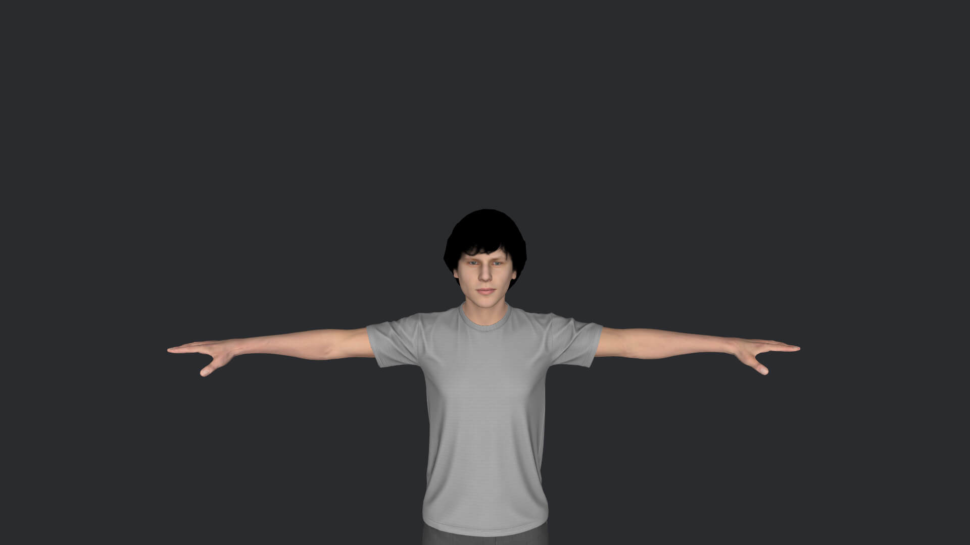 Jesse Eisenberg Realistic Full Body Fully Rigged Character - 3D Model