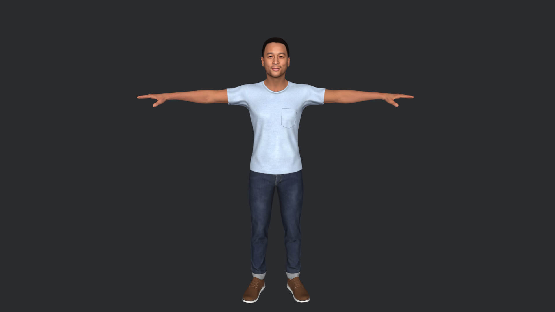 John Legend Realistic Full Body Fully Rigged Character - 3D Model by ...