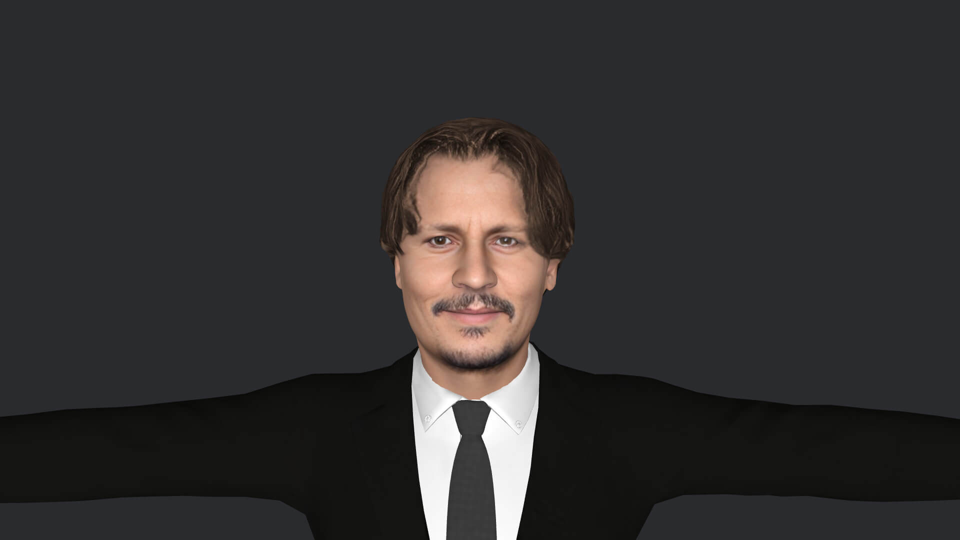 Johnny Depp Realistic Full Body Fully Rigged Character - 3D Model by ...